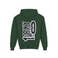 Driky 1 point 0 Bro - OG - (Back Print) Youth Heavy Blend Hoodie