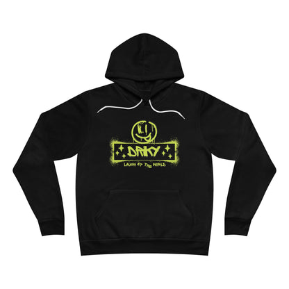 Driky Laugh at the World - Banana Sunshine Fleece Pullover Hoodie