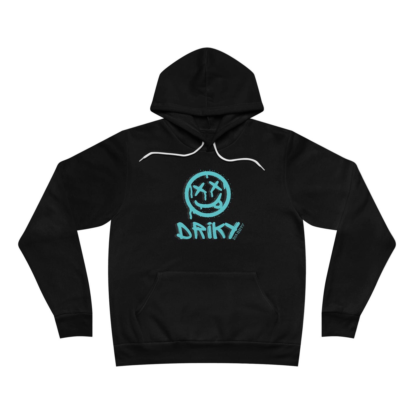 Driky Die Happy - Blue Brain Fleece Pullover Hoodie