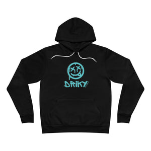 Driky Die Happy - Blue Brain Fleece Pullover Hoodie