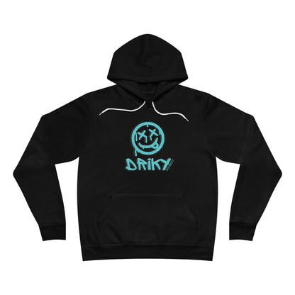 Driky Die Happy - Blue Brain Fleece Pullover Hoodie