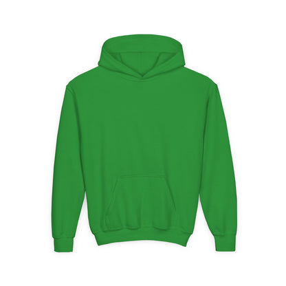 Driky 1 point 0 Bro - Green Monkey - (Back Print) Youth Heavy Blend Hoodie