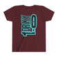 Youth Driky 1 point 0 Bro - - Blue Brain Back Print Short Sleeve Tee