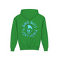 Drikyz Good Guys Finish Last - Blue Brain - (Back Print) Youth Heavy Blend Hoodie