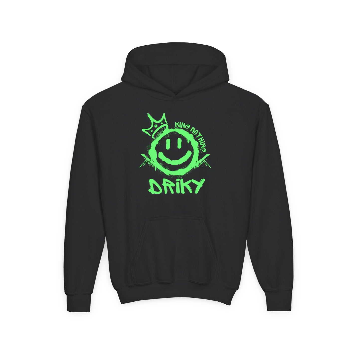 Driky King Nothing - Green Monkey - Youth Heavy Blend Hoodie