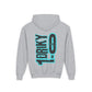 Youth Driky 1 point 0 Bro - Blue Brain Backprint - Heavy Blend Hoodie 16 Colors