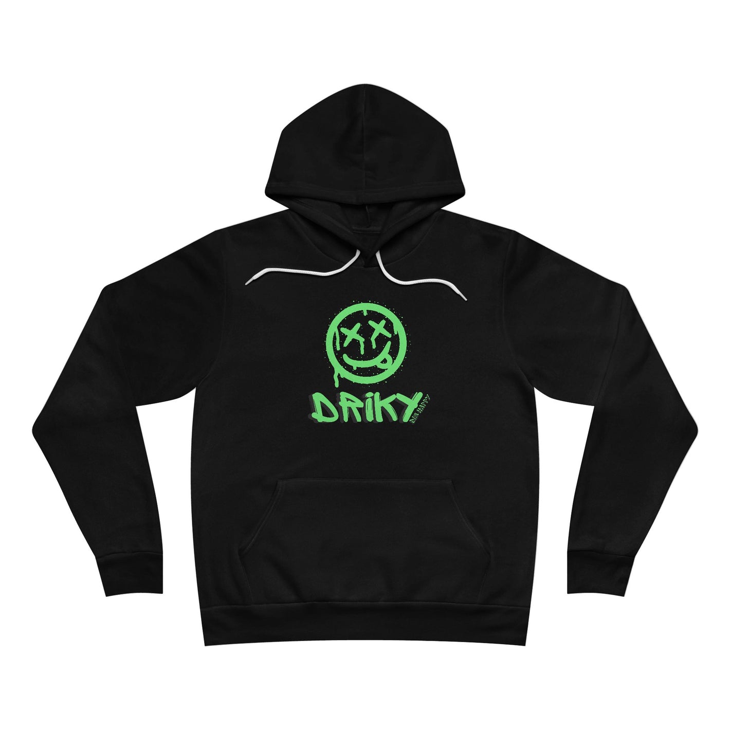 Driky Die Happy - Green Monkey Fleece Pullover Hoodie