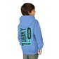 Driky 1 point 0 Bro - Blue Brain - (Back Print) Youth Heavy Blend Hoodie