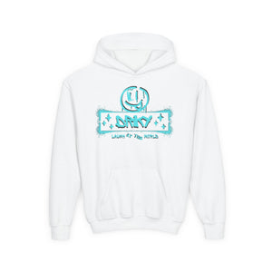 Driky Laugh at the World - Blue Brain - Youth Heavy Blend Hoodie