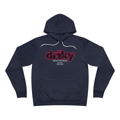 Driky Wear ESTD - Rose Blood Fleece Pullover Hoodie