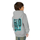 Driky 1 point 0 Bro - Blue Brain - (Back Print) Youth Heavy Blend Hoodie