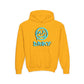Driky Die Happy -  Blue Brain - Youth Heavy Blend Hoodie