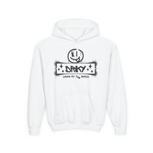 Driky Laugh at the World - Blackout - Youth Heavy Blend Hoodie