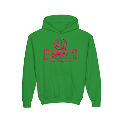 Driky Laugh at the World - Rose Blood - Youth Heavy Blend Hoodie