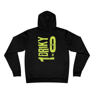 Driky 1 point 0 Bro - Banana Sunshine - Back Print Fleece Pullover Hoodie