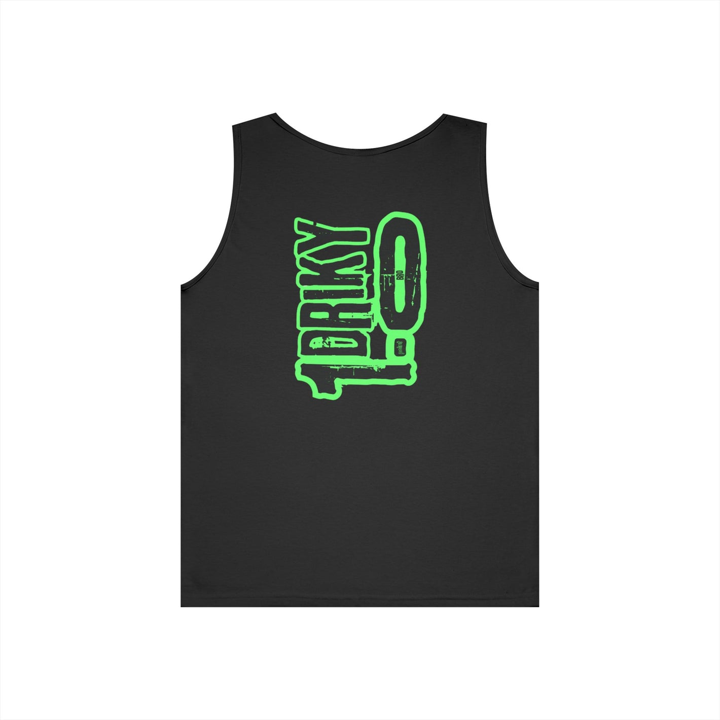 Driky 1 point 0 Bro - Green Monkey - (Back Print) Tank Top