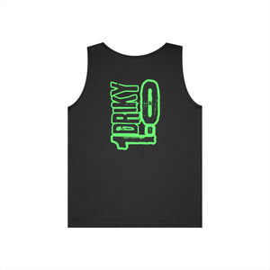 Driky 1 point 0 Bro - Green Monkey - (Back Print) Tank Top