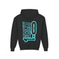Driky 1 point 0 Bro - Blue Brain - (Back Print) Youth Heavy Blend Hoodie