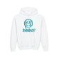 Driky Die Happy -  Blue Brain - Youth Heavy Blend Hoodie