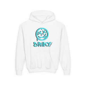 Driky Die Happy -  Blue Brain - Youth Heavy Blend Hoodie