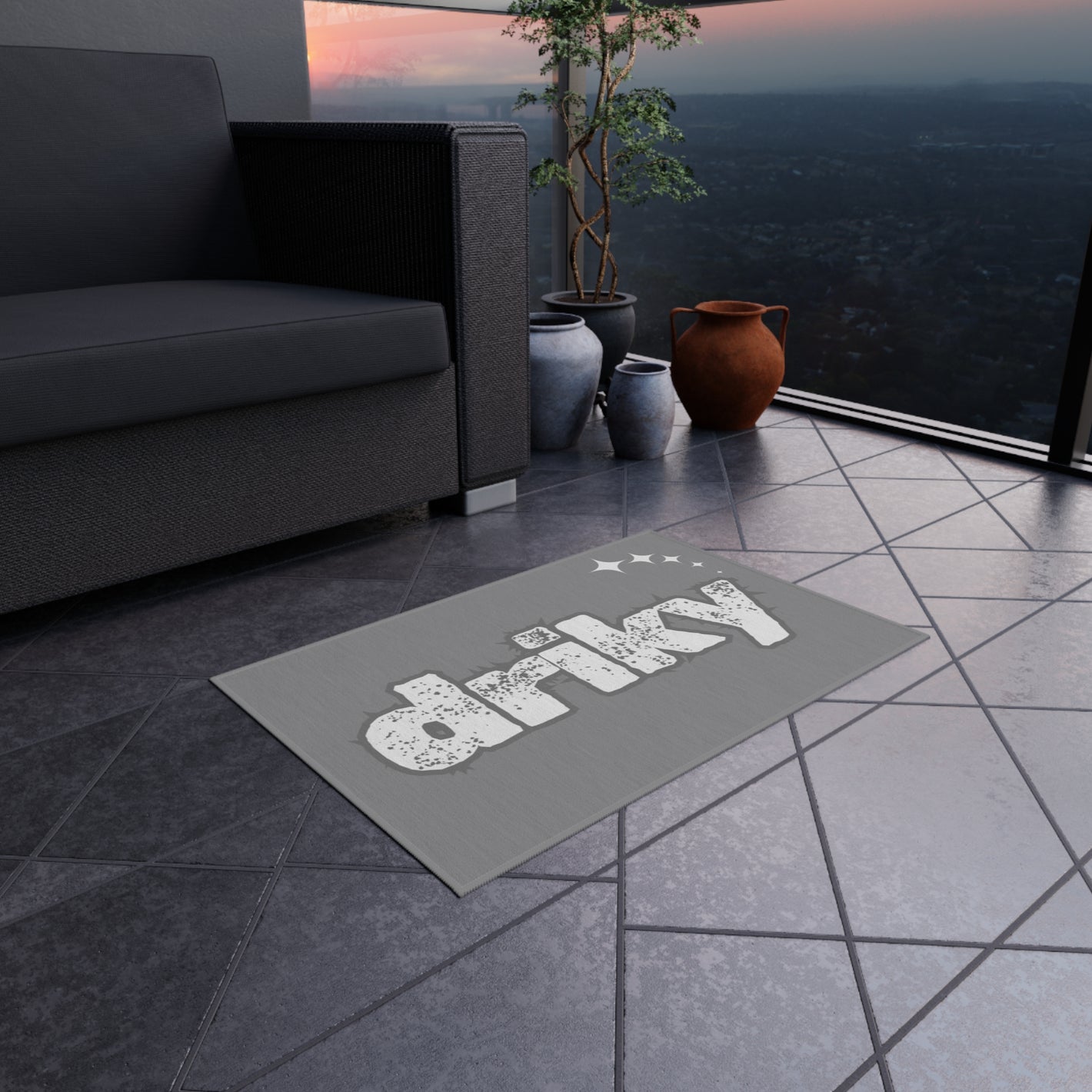 Driky Wear Outdoor Rug - Grey