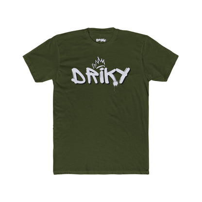 Driky Roy-al - White Night Cotton Crew Tee