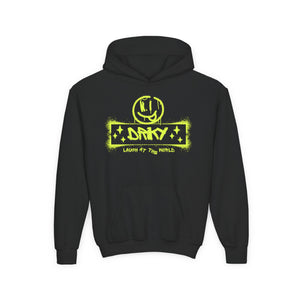 Driky Laugh at the World - Banana Sunshine - Youth Heavy Blend Hoodie