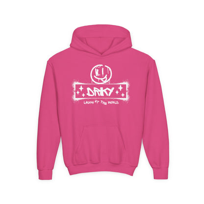 Driky Laugh at the World - Simple - Youth Heavy Blend Hoodie