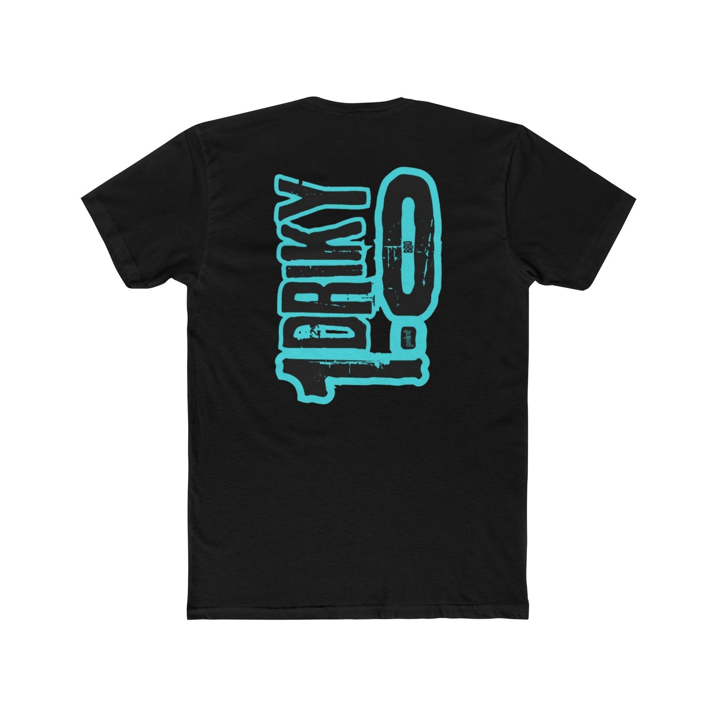 Driky 1 point 0 Bro - Blue Brain - Back Print Cotton Crew Tee