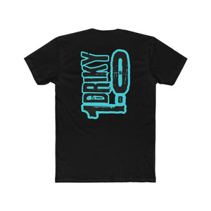 Driky 1 point 0 Bro - Blue Brain - Back Print Cotton Crew Tee