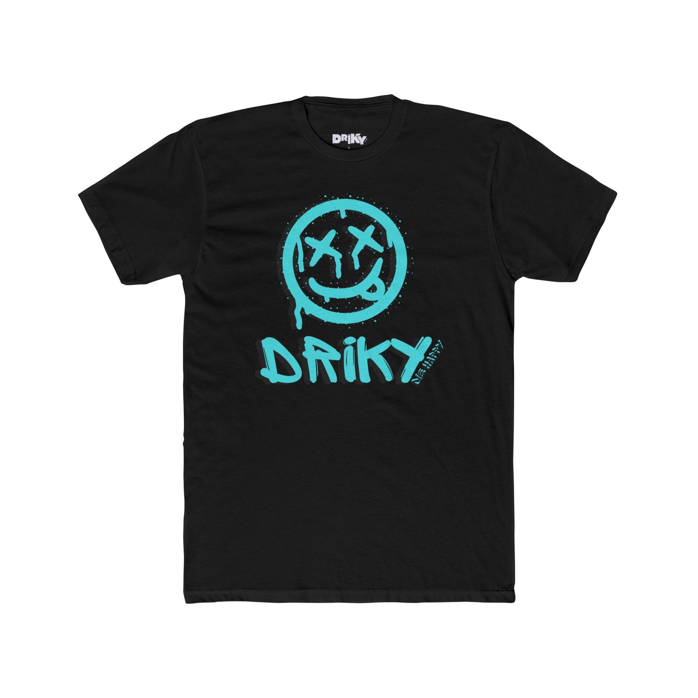 Driky Die Happy - Blue Brain Cotton Crew Tee