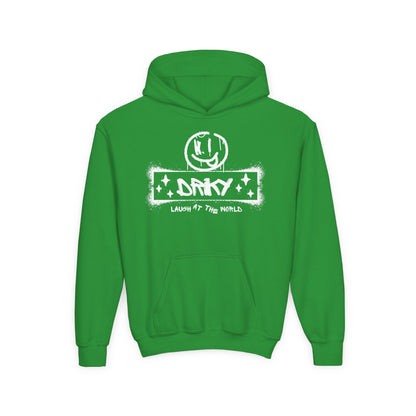 Driky Laugh at the World - Simple - Youth Heavy Blend Hoodie