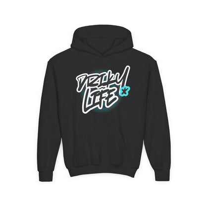 Driky Life - Blue Brain - Youth Heavy Blend Hoodie