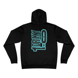 Driky 1 point 0 Bro - Blue Brain - Back Print Fleece Pullover Hoodie