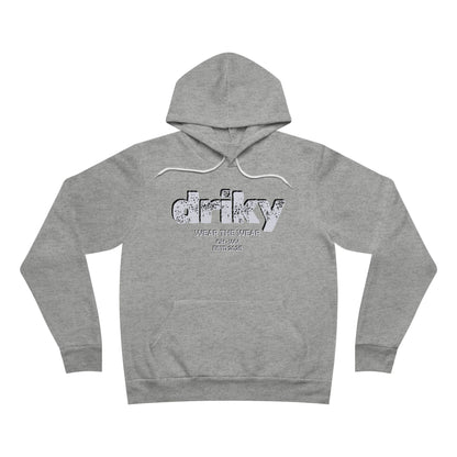 Driky Wear - White Night Fleece Pullover Hoodie