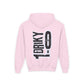 Driky 1 point 0 Bro - OG - (Back Print) Youth Heavy Blend Hoodie