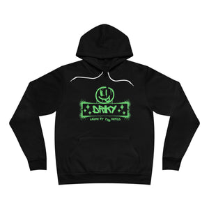 Driky Laugh at the World - Green Monkey Fleece Pullover Hoodie