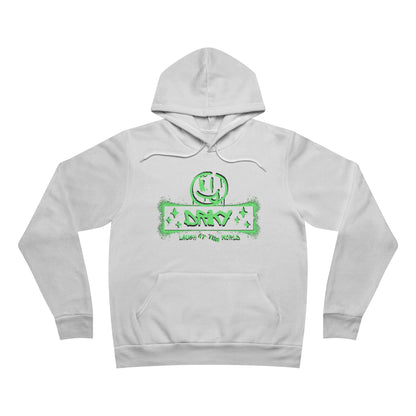 Driky Laugh at the World - Green Monkey Fleece Pullover Hoodie