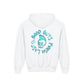 Drikyz Good Guys Finish Last - Blue Brain - (Back Print) Youth Heavy Blend Hoodie