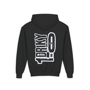 Driky 1 point 0 Bro - OG - (Back Print) Youth Heavy Blend Hoodie
