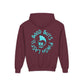 Drikyz Good Guys Finish Last - Blue Brain - (Back Print) Youth Heavy Blend Hoodie