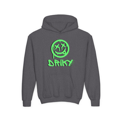 Driky Die Happy -  Green Monkey - Youth Heavy Blend Hoodie