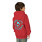Drikyz Good Guys Finish Last - Blue Brain - (Back Print) Youth Heavy Blend Hoodie