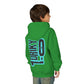 Driky 1 point 0 Bro - Blue Brain - (Back Print) Youth Heavy Blend Hoodie