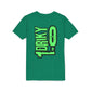 Youth Driky 1 point 0 Bro - Green Monkey Back Print Short Sleeve Tee