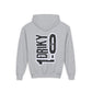 Driky 1 point 0 Bro - OG - (Back Print) Youth Heavy Blend Hoodie