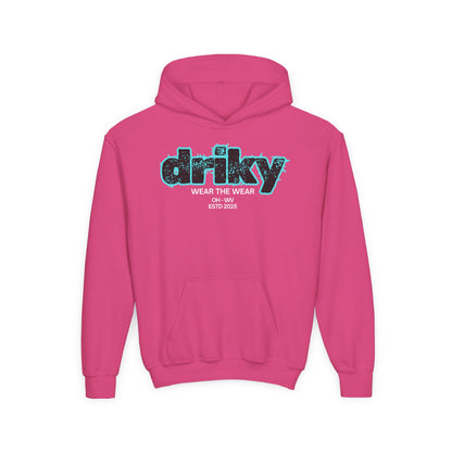 Driky ESTD Wear - Blue Brain - Youth Heavy Blend Hoodie