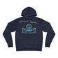 Driky Laugh at the World - Blue Brain Fleece Pullover Hoodie