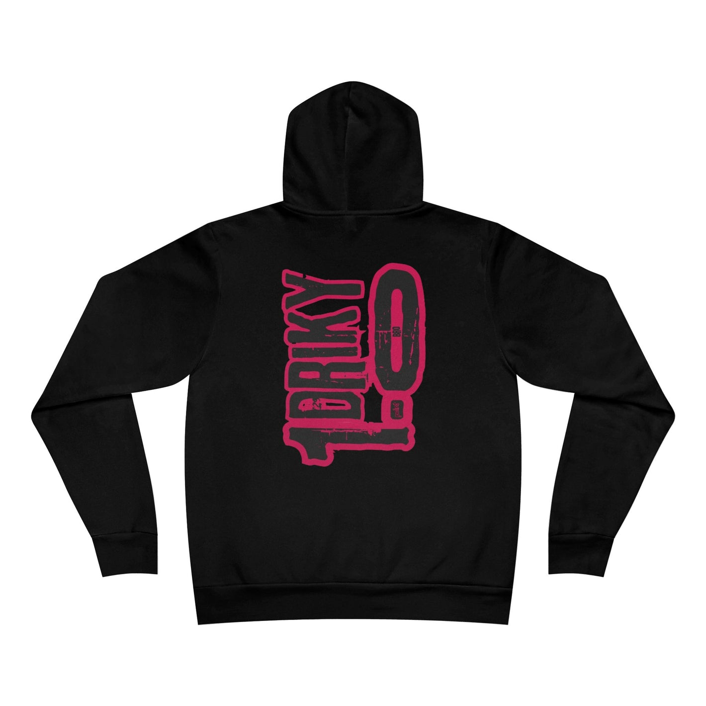 Driky 1 point 0 Bro - Rose Blood - Back Print Fleece Pullover Hoodie