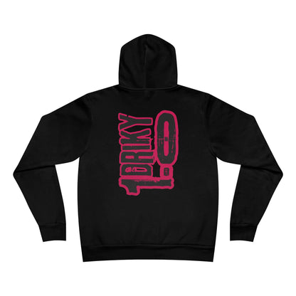 Driky 1 point 0 Bro - Rose Blood - Back Print Fleece Pullover Hoodie